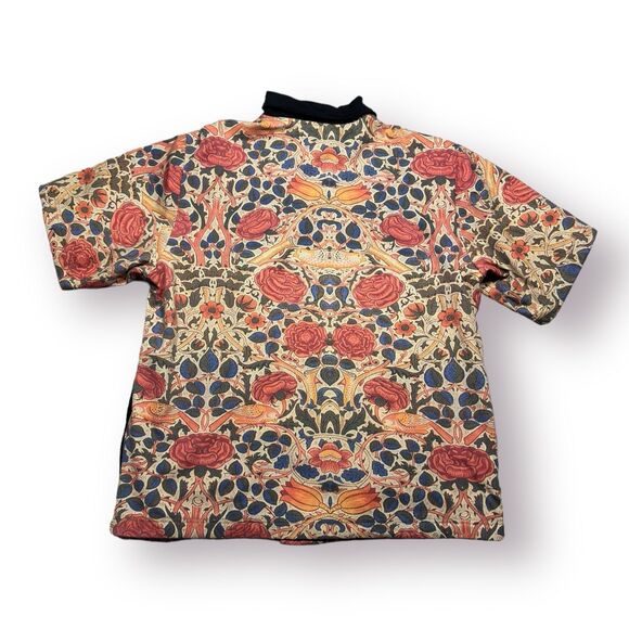 F*cking Awesome FA Worldwide Collared Tee Floral Polo Size XL Warm Up Top Skater - Picture 2 of 6